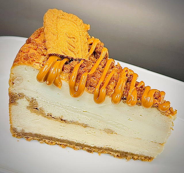 HALF Biscoff Cookie Butter Cheesecake
