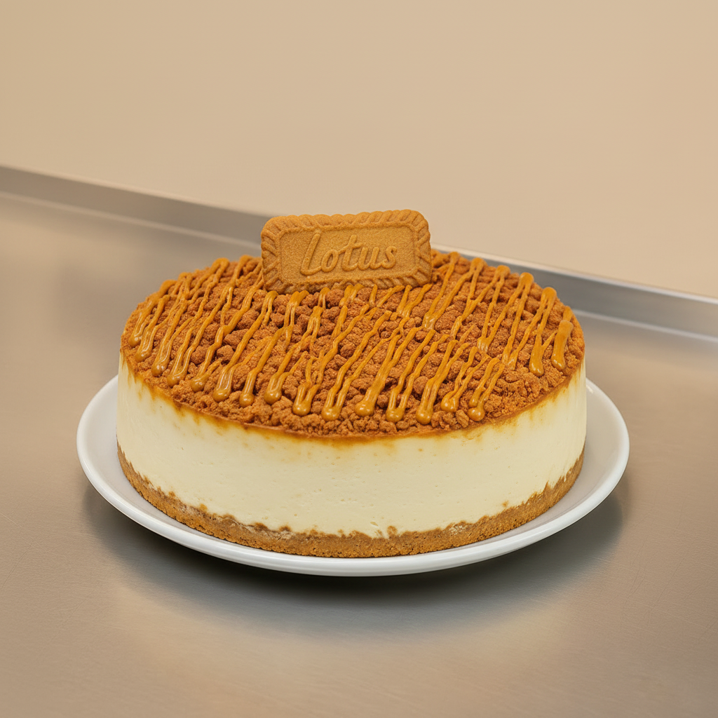 WHOLE Biscoff Cookie Butter Cheesecake